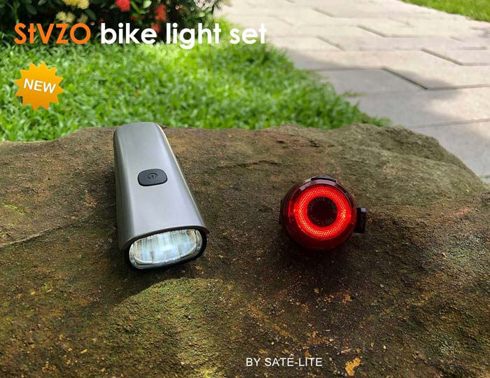 新型的USB可充电自行车灯套装